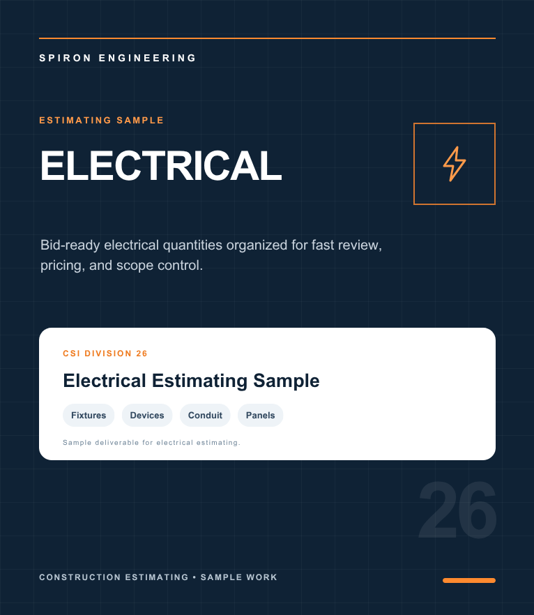 Electrical Estimating Sample