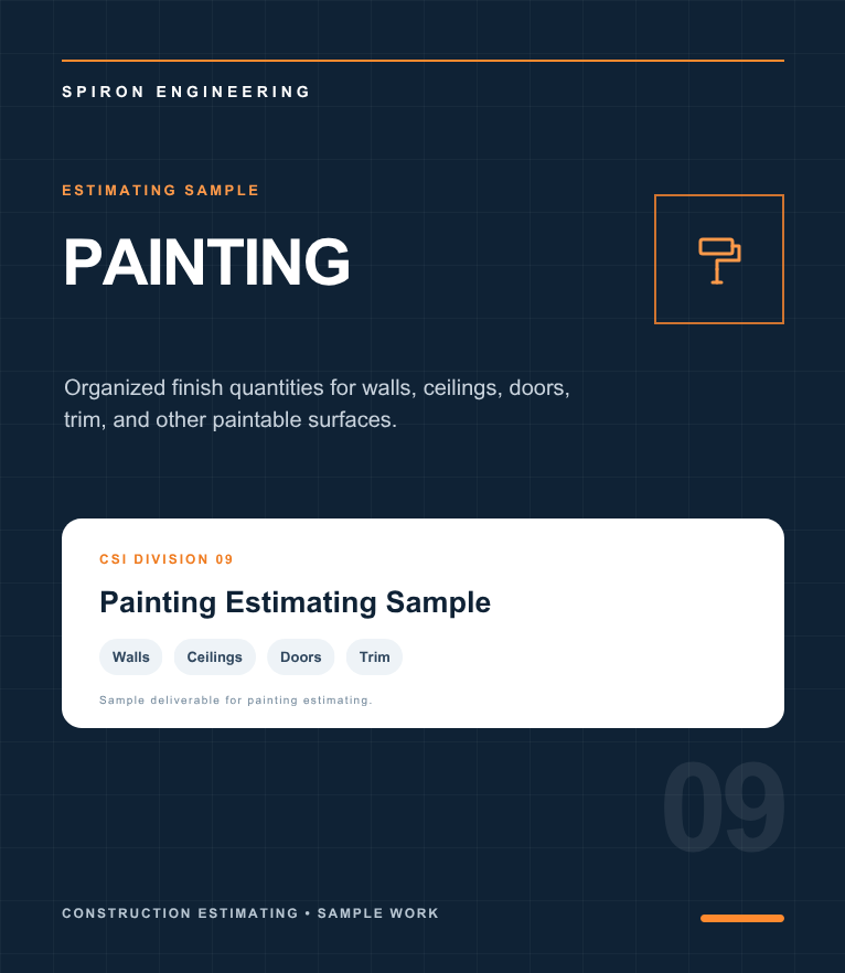 Painting Estimating Sample